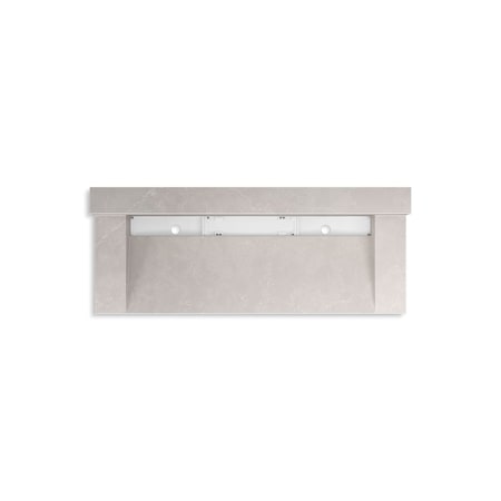 Kohler 60In Wall-Mount Trough Lavatory System With Backsplash In Desertsilver 81027-BSS-KED